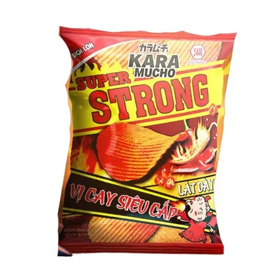 Khoai tây lát dày vị cay siêu cấp Karamucho gói 80g