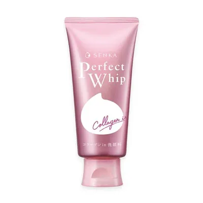 Sữa rửa mặt tạo bọt collagen perfect whip Senka tuýp 120g