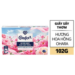 Giấy thơm hương hoa hồng Ohara Comfort hộp 48 tờ 102g (1 Hộp)