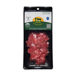 Thịt bò úc cắt khối lúc lắc Pacow 250g (1 Gói)