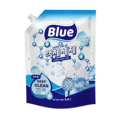 Nước giặt Blue deep clean hương thanh xuân túi 3.6L