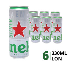 Lốc bia Silver 4% Heineken cao 330ml (6 lon)