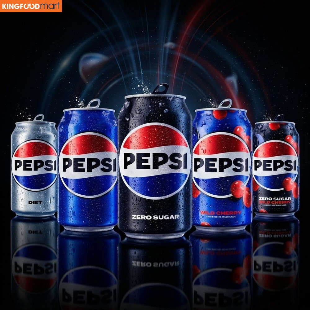 Sự đa dạng của các dòng Pepsi đáp ứng mọi sở thích từ vị truyền thống đến xu hướng sống khỏe "không calo".