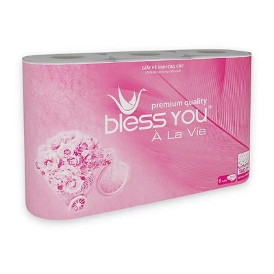 Lốc 6 cuộn giấy vệ sinh À La Vie Bless You