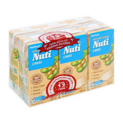 Lốc sữa đậu nành Canxi Nutimilk hộp 200ml (6 Hộp)