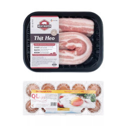 Combo ba rọi 400g và trứng gà QL 10 quả