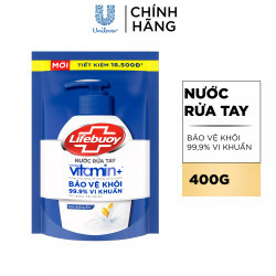 Nước rửa tay chăm sóc da Lifebuoy túi 400g (1 Túi)