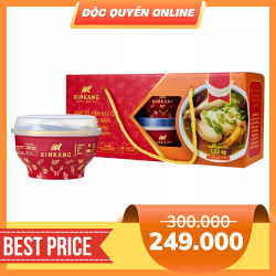 Cháo tổ yến bào ngư sò điệp KimKang hộp 6 bát (6*255g) (1 Hộp)