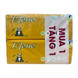 Giấy lụa rút tre 160 tờ 3 lớp Elene lốc 2 gói (1 Lốc)
