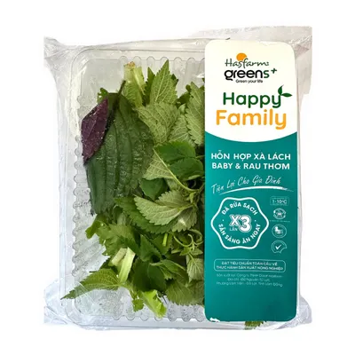 Hỗn hợp xà lách Baby và rau thơm hộp 75g (đã rửa sạch)