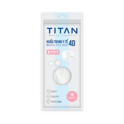 Khẩu trang 4D Titan hộp 10 cái