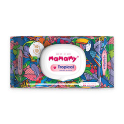 Khăn ướt tropical không mùi Mamamy gói 90 tờ