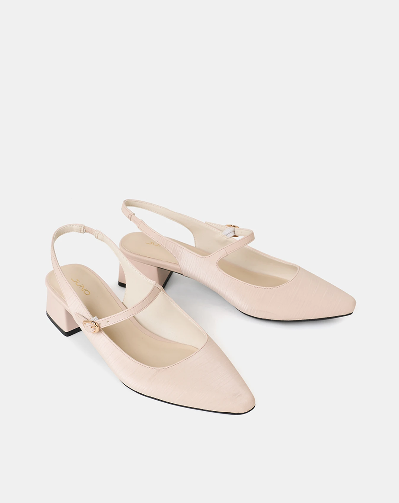 Giày Cao Gót Slingback Gót Vuông Có Khoá - Image 7