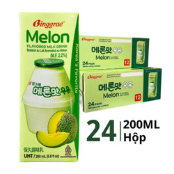 Thùng sữa dưa lưới Binggrae hộp 200ml (24 Hộp)