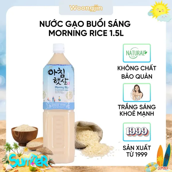 Nước gạo buổi sáng Woongjin chai 1.5l