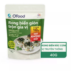 Rong biển giòn trộn gia vị O'food gói 40g (1 Gói)