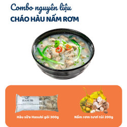 Combo 300g hàu sữa và 200g nấm rơm