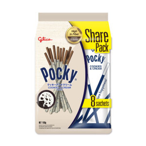 Bánh que kem cookies & cream Pocky gói 160G (1 Gói)