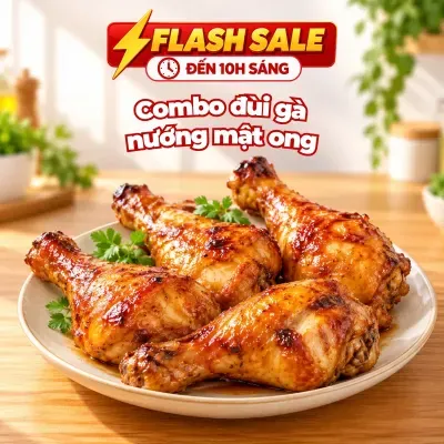 Combo đùi gà nướng mật ong
