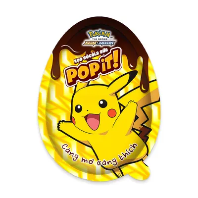 Kẹo trứng Pokemon Popit cái 12g