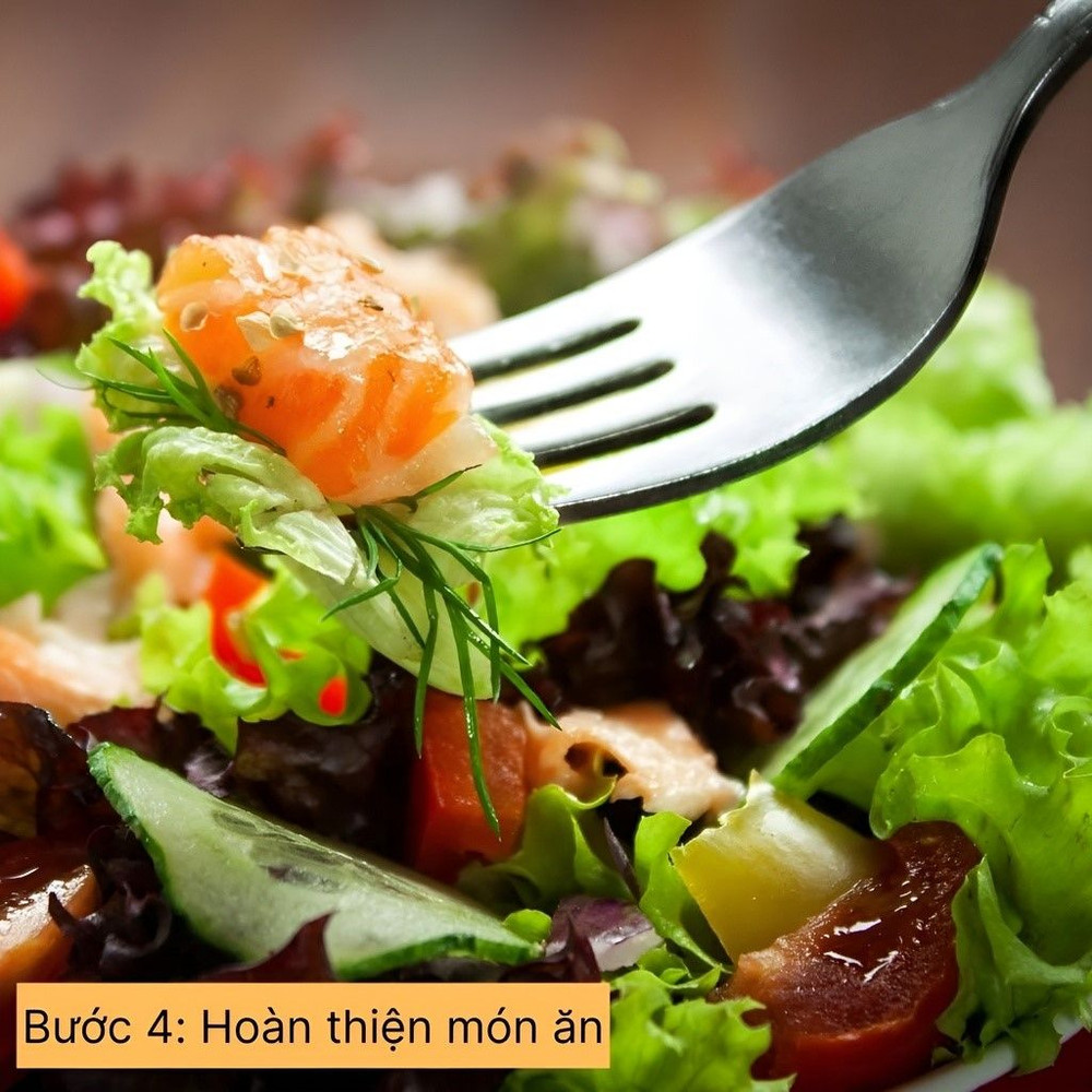 hoàn thiện món ăn