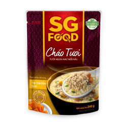 Cháo tươi thịt thăn bằm bí đỏ SGFood gói 240g (1 Gói)
