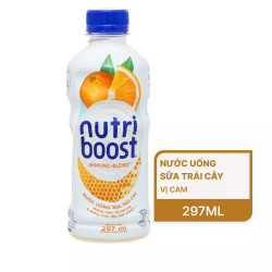 Nước sữa trái cây vị cam Nutri Boost chai 297ml (1 Chai)