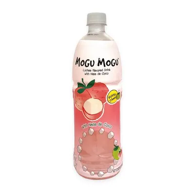 Nước uống vị vải với thạch dừa Mogu Mogu chai 1l
