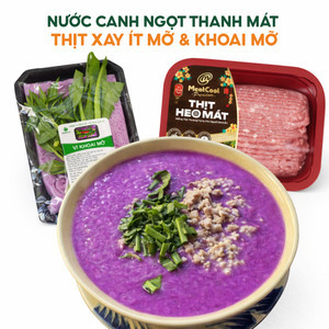 Combo canh khoai mỡ thịt bằm