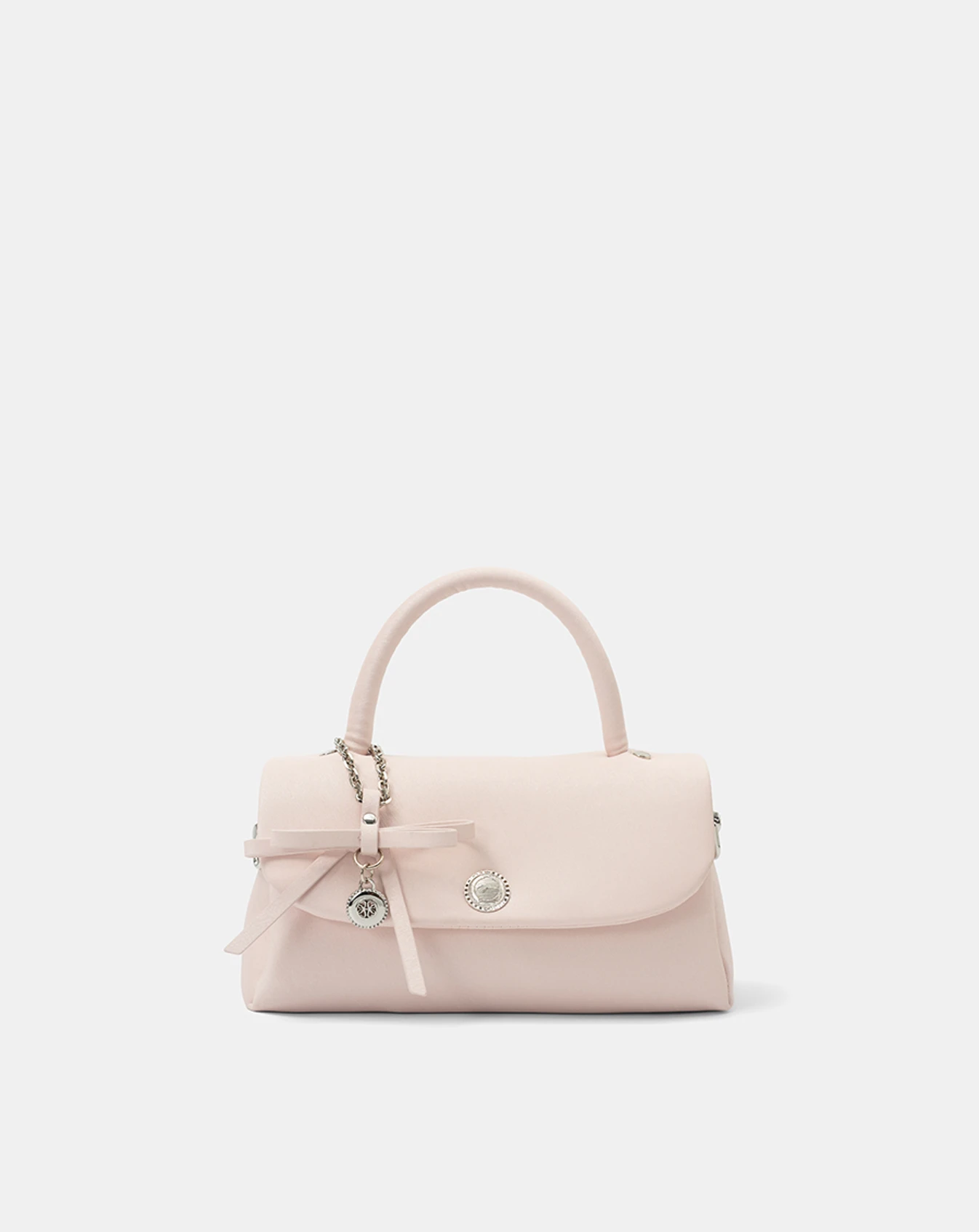 Túi Xách Nhỏ Top Handle Phối Charm Nơ - Image 1