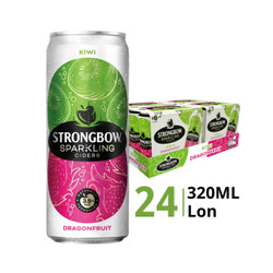 Thùng nước táo lên men hương kiwi thanh long 3.5% Strongbow lon 320ml (24 Lon)