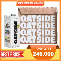 Thùng sữa yến mạch Oatside hộp 1 lít (6 Hộp)
