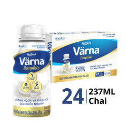 Thùng sữa bột dinh dưỡng pha sẵn Varna chai 237ml (24 Chai)