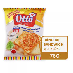 Sandwich tươi 2 lát chà bông xốt mayonnaise cay Otto cái 76g