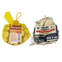 Combo Nấm rơm 200g và Nấm đùi gà baby 250g (Hàng Việt Nam chất lượng cao)
