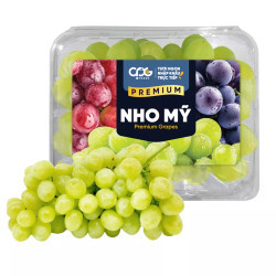 Nho xanh Mỹ không hạt hộp 450g (1 Hộp)