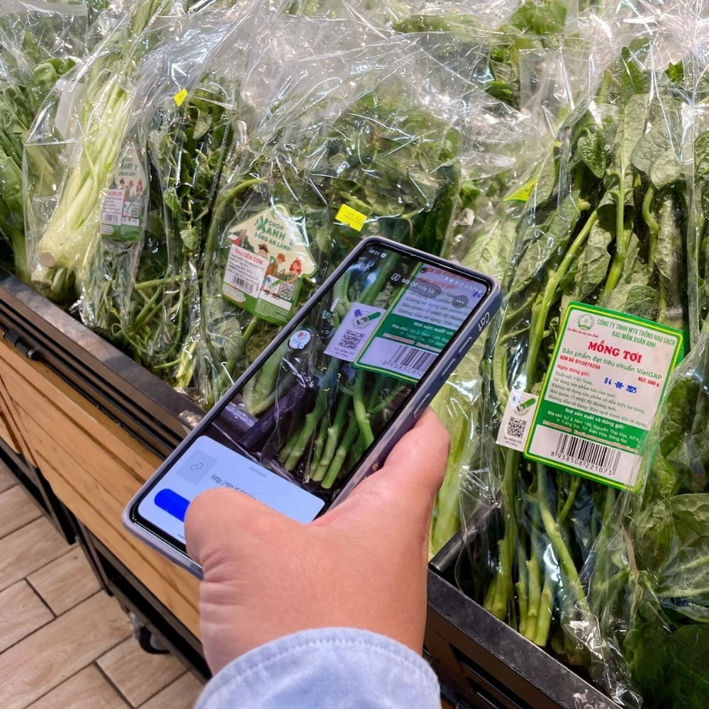 Lợi ích truy xuất nguồn gốc bằng QR code của thực phẩm chế biến Tick Xanh tại Kingfoodmart.