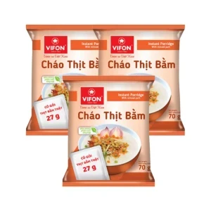 Combo 3 gói cháo thịt bằm (Có gói thịt bằm thật) Vifon 70g