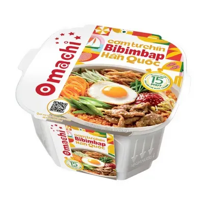 Cơm tự chín Bibimbap kiểu Hàn Omachi hộp 192g