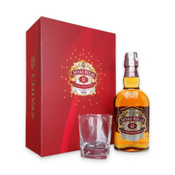 Rượu Whisky Regal 12yrs 40% Chivas chai 700ml & ly (1 hộp)