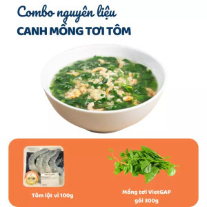 Combo Canh Mồng Tơi Tôm Ngọt Nước
