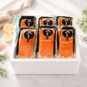 Thùng 5-7 khay cá hồi Nauy phi lê 1.9-2kg