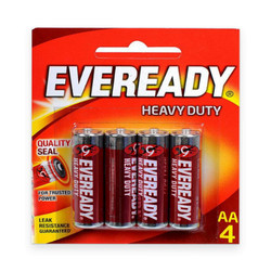 Pin Eveready Heavy Duty 1015 BP4 AA (1 Vỉ)