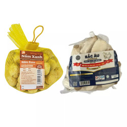 Combo Nấm rơm 200g và Nấm đùi gà baby 250g (Hàng Việt Nam chất lượng cao)