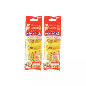 Combo 2 Gạo nếp Tú Lệ thượng hạng Bảo Minh túi 1kg x 2