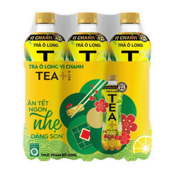 Lốc trà Oolong vị chanh Oolong Tea + chai 450ml (6 Chai)