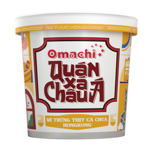 Quán xá châu á mì cà chua trứng Hong Kong Omachi hộp 104g (1 Hộp)