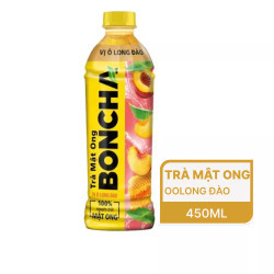 Trà mật ong Boncha vị oolong đào chai 450ml (1 Chai)