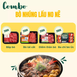 Combo bò nhúng lẩu no nê (3-4 người)