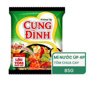 Mì gói Cung Đình tôm chua cay gói 85g (1 gói)